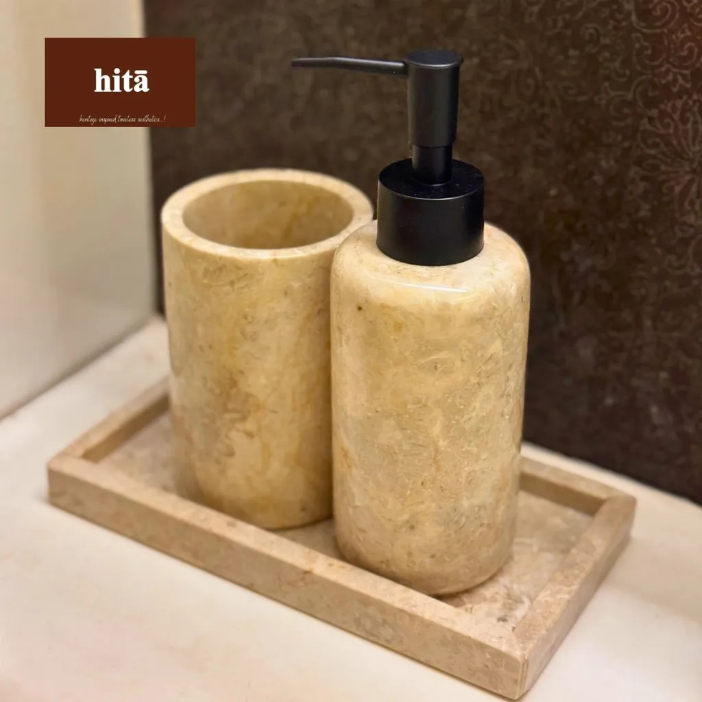 Marble elegance Bath Accessory Set (3 Piece set)