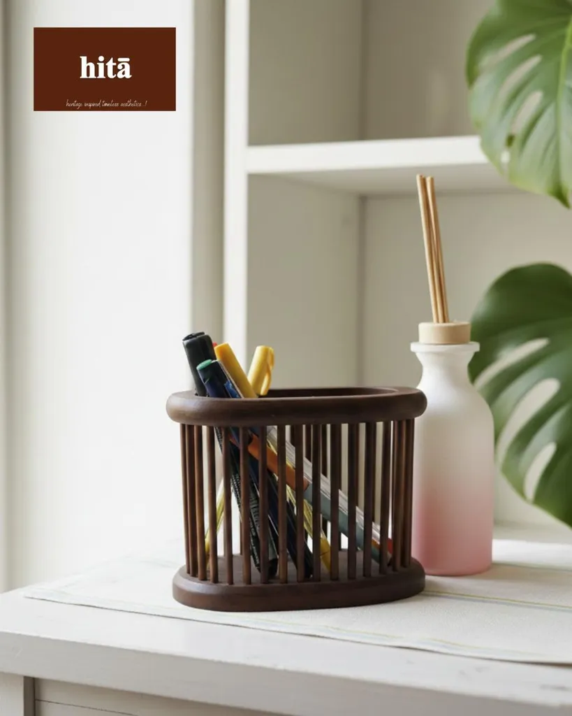 Classic Wooden Desk Organizer