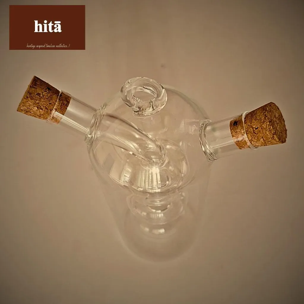 2-in-1 Duo Oil Dispenser with cork Lid
